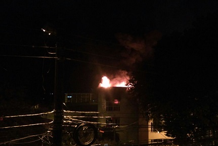 Pavoroso incendio en la Universidad del Quindío, (ver video)