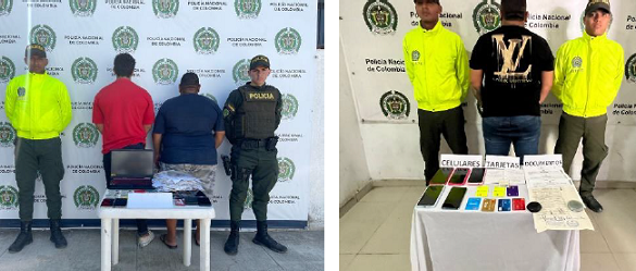 Policía Quindío recupera dos automotores y realiza tres capturas por delitos informáticos